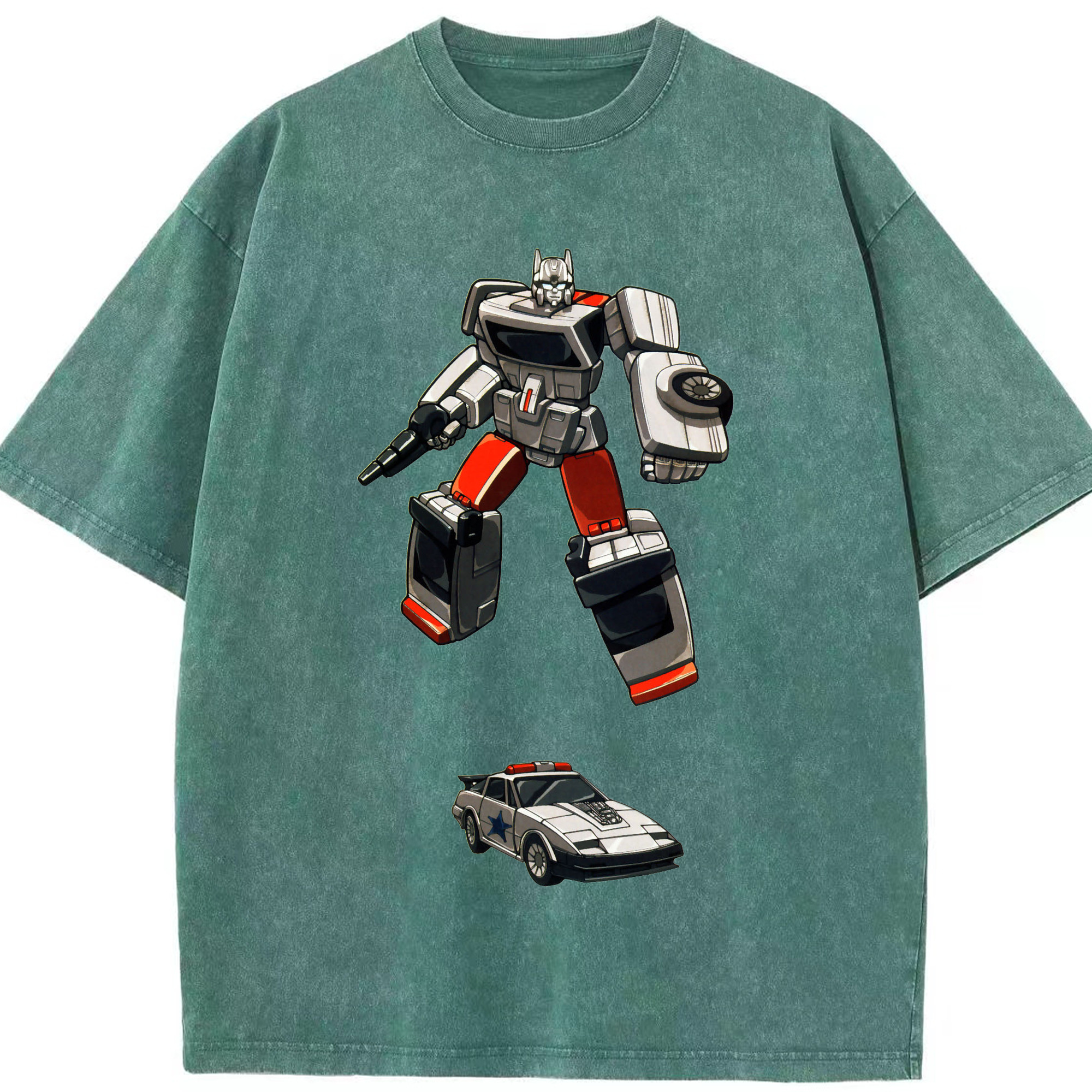 （画像用）  綿100% ヴィンテージ風 半袖Tシャツ（フロントプリント）
